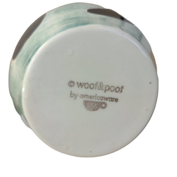 AMERICAWARE USA WOOF & POOF Christmas Santa Design 10" Earthenware Pitcher Xmas - Picture 6 of 6